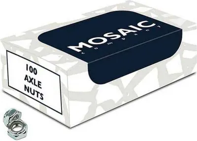 Produktbild von Mosaic Company Mosaikbox Mit 100 Aufhängemuttern Silber Silber One Size