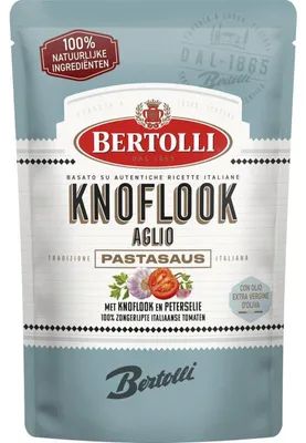 Produktbild von Bertolli Knoblauch Sauce 460 ml – Aromatische italienische Knoblauchsauce