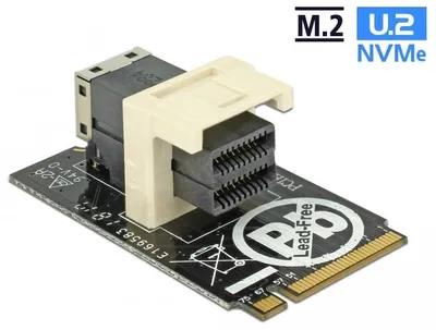 Produktbild von DeLOCK 63918, M.2, Mini-SAS, Schwarz, Taiwan, 32 Gbit/s, -10 - 85 °C