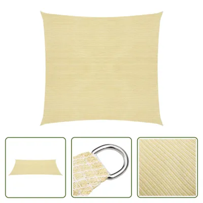 Produktbild von The Living Store Sonnensegel 160 g/m² Beige 5x5 m HDPE