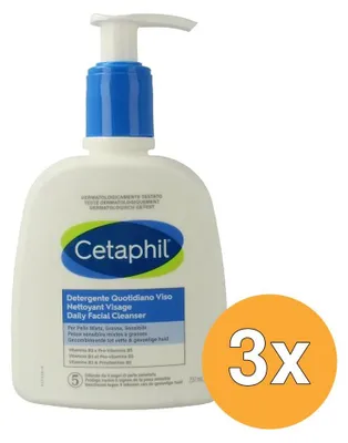 Produktbild von 3x Cetaphil Daily Facial Cleanser (237 ml)