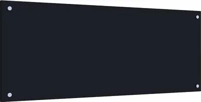Obrázok produktu pre vidaXL Kuchynský splashback 2 ks čierny 100 x 40 cm Tvrdené sklo