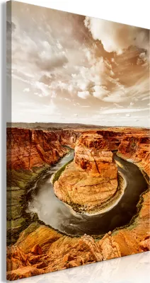 Produktbild von Italienischer Leinwand Leinwandbild - Rustic Landscape (1 Part) Vertical 40x60 cm Landschaften c-B-0480-b-a