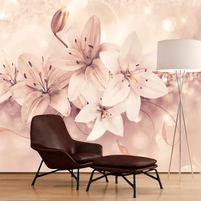 Produktbild von Basera Selbstklebende Fototapete Lilienmotiv b-A-0285-a-d, mit UV-Schutz, 343x245 cm