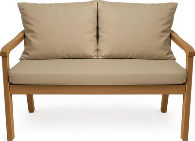 Produktbild von Gartenkissen Set beige – 110x50 + 2x50x56 cm – Für Gartensofa – Weiche Auflagen für Rattan/Polyrattan – Abnehmbare Bezüge
