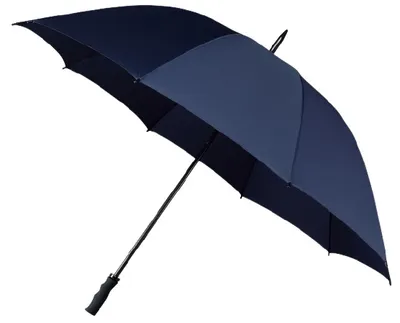 Immagine prodotto di ombrello da golf antivento con apertura a mano 130 cm blu scuro