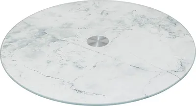 Image de Plateau tournant effet marbré blanc - 5 five simply smart