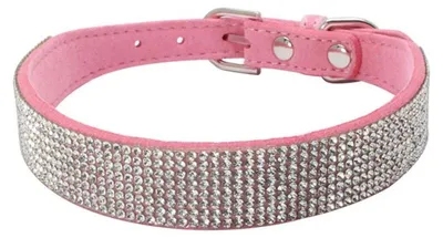 Productafbeelding van Hondenhalsband met glinsterende diamantjes voor honden en katten