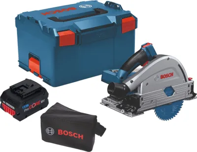 Obrázok produktu pre Bosch GKT 18V-52 GC Professional akumulátorová ponorná píla 18 V 140 mm BITURBO Brushless + 1x akumulátor ProCore 8,0 Ah + modul pripojenia + L-Boxx - bez nabíjačky