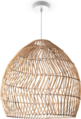 Produktbild von Pendelleuchte Wohnzimmer Boho Korbleuchten Pendellampe Rattan Hängeleuchte
