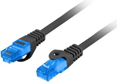 Produktbild von Lanberg PCF6A-10CC, 5 m, Cat6a, S/FTP (S-STP), RJ-45, RJ-45, Schwarz
