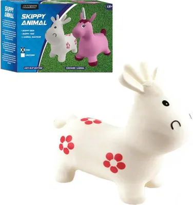 Produktbild von Alert Kinder Hüpfkuh Hüpf Kuh mit Ohren Griff Hopser Hüpftier bis ca 50kg Neu