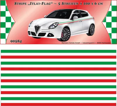 Immagine prodotto di Italia-Strisce Italia design 5 m x 60 mm ~~~~~ spedizione veloce in 24 ore ~~~~~