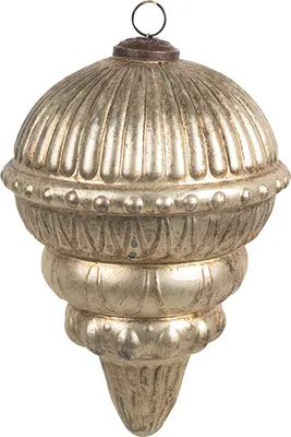 Obrázok produktu pre Clayre & Eef Vianočná ozdoba Ø 10x14 cm Zlaté sklo