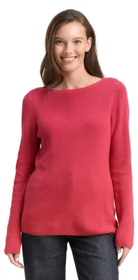 Produktbild von Tom Tailor Damen 1045554 Pullover, 39065 - Rose Pink Melange, L EU