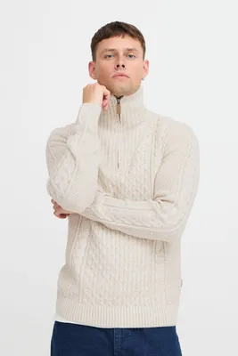 Produktbild von Blend BHPullover Herren Strickpullover Troyer Grobstrick Pullover regular fit