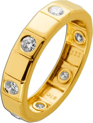 Produktbild von Diamant Ring Gold 333 8K Lab Grown Diamanten 0.80ct 19