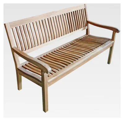 Produktbild von Teak Gartenbank Kingsbury 150 x 90 x 6 cm