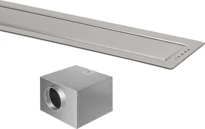 Produktbild von Silverline SET Integra INT114E Tischhaube 120cm  Edelstahl + Zwischenkammermotor