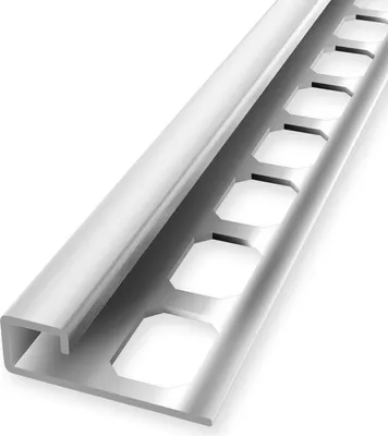 Produktbild von Randleistenprofil 10 x 33 x 2500 mm Quadratprofil Einfasshöhe 10 mm Edelstahl Geschlossen Gestanzt Edelstahl Matt Gebürstet Küberit
