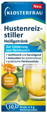 Produktbild von Klosterfrau Hustenreiz-Stiller Heißgetränk Pulver 10X5 g