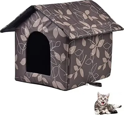Produktbild von Katzenhaus Für Draußen Winterfest,Katzenhöhle Outdoor Winterfest Wasserdichtes Pet House Waschbar Wetterfest Katzenhaus Tierheim Für Streuner Haustiere