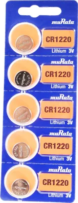 Produktbild von Murata CR1220 Knopfzelle 3V Lithium Batterie - Langlebig & Zuverlässig
