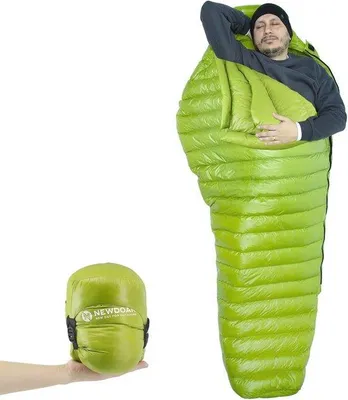 Produktbild von Sehr leichte Daunenschlafsack für Frühling, Sommer und Herbst – Kompakt und leicht für Outdoor-Aktivitäten