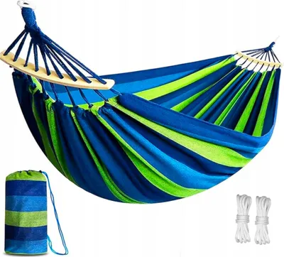 Obrázek produktu pro Zahradní houpací síť, robustní, turistická houpací síť, velká, pro 2 osoby, XXL + taška