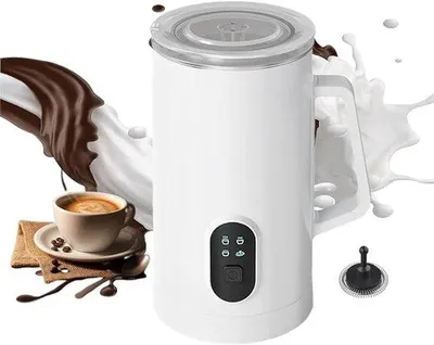 Obrázok produktu pre Automatický napeník mlieka 4 v 1 s funkciou ohrevu, 580 ml/29 oz, regulácia teploty, biely
