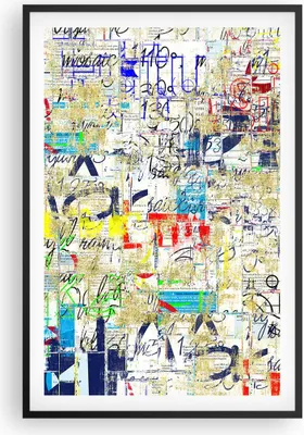 Produktbild von Gerahmtes Poster - Schwarzer Rahmen - Straße Graffiti Wand Wandmalerei - 61x91,5 cm - Wand Bild - Wanddeko - Wandbilder - Wandposter - Bilderrahmen - Bilder - Kunstdruck - Wandbild - P2BPA61x91-2907