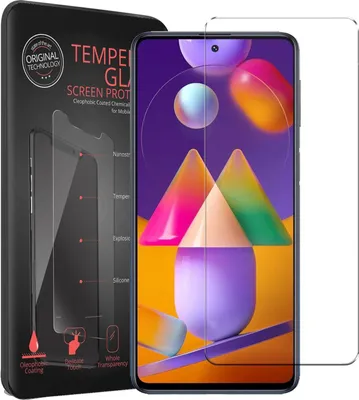 Produktbild von 2x Conie Glasfolie für Samsung Galaxy M31s Displayschutz Folie Panzer Glas Premium Schutzfolie Set Blasenfrei