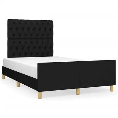 Immagine prodotto di vidaXL Struttura letto senza materasso nero 120x190 cm tessuto