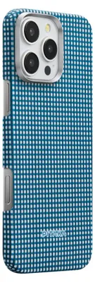 Produktbild von Pitaka ultra dünne Hülle aus Aramidfaser mit MagSafe für iPhone 16 Pro, Ozeanblau