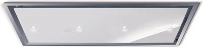 Immagine prodotto di CAPPA GEA FLAT cm 90X60 - Inox/vetro Bianco spot light - 800 m3/h