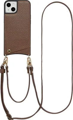 Image de Selencia Nova Phone Case avec cordon et porte-cartes pour Apple iPhone 14 / 13 - Mocha Brown