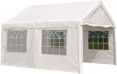 Produktbild von TPFGarden DACHPLANE Livingston - Zeltabdeckung für 3x4 Meter, PE weiss 180g/m². BxTxH: 400x300x285 cm