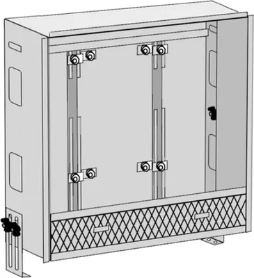 Image de KE Kelit KM570F, KELOX, corps d'armoire de distribution, 110, 1-4, L : 460 mm, 1 pièce.
