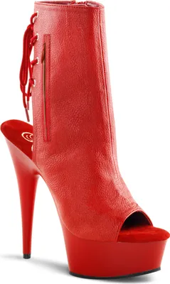 Produktbild von DELIGHT-1018 Damen Booties von Pleaser, Rot , EU 44, US 14