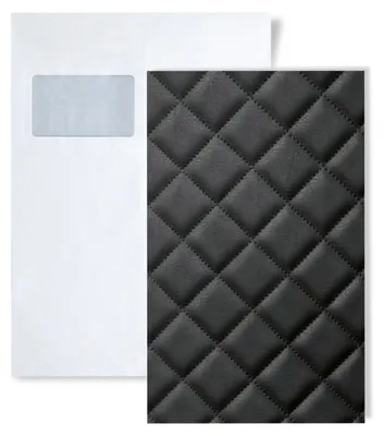 Productafbeelding van 1 PROEFMONSTER WallFace S-15029 DIN A5 | Wandpaneel Staal ROMBO 40 NERO