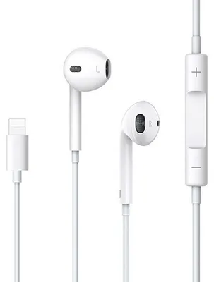 Produktbild von Usams Stereo Kopfhörer Ep-24 Lightning Iphone 7/8/X/Xs/Xs Max/Xr Weiß/Weiß Hsep2401