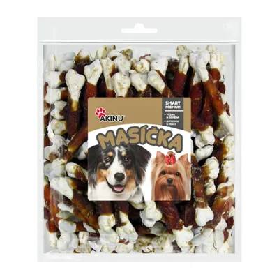 Obrázok produktu pre Akinu MASÍČKA Vápniková kocka s kačacím mäsom pre psy 300 g