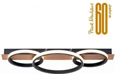 Immagine prodotto di Lampada a LED per legno, metallo nero, aspetto legno, L 68 cm