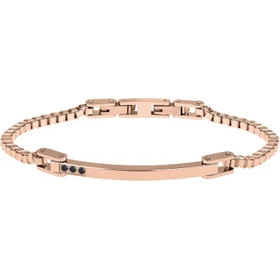 Produktbild von Juwel BREIL Sammlung BLACK DIAMOND, ARMBÄNDER aus HERREN in FARBIGER STAHL Farbe SILVER messen 21 mit KRYSTAL - TJ2745