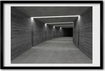 Produktbild von Bild 60x40 MDF-Rahmen, Wandkunst Der Betontunnel
