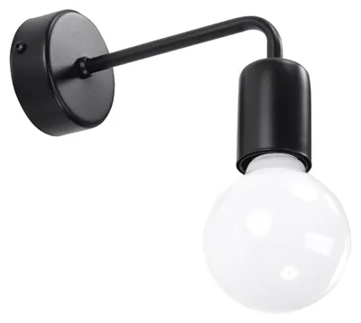 Obrázek produktu pro Nástěnné svítidlo DUOMO 1xE27 15W ocel 8x14x8cm Sollux Lighting