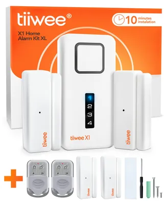 Obrázok produktu pre Bezdrôtový domáci alarm – 120 dB siréna – biela – napájaný batériami – pre zabezpečenie domácnosti