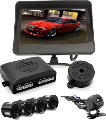 Immagine prodotto di Monitor + telecamera + sensore di parcheggio VIDEO AHD 22 mm sensori neri