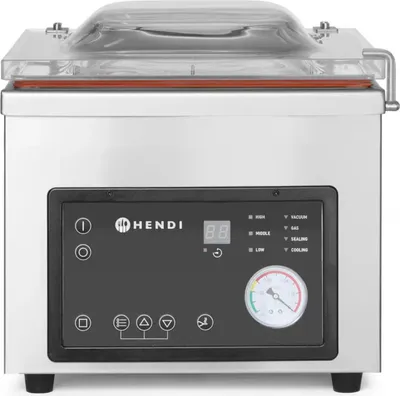 Image de Machine d'emballage sous vide, HENDI, gamme Profi Line, ruban de scellage : 260 mm, 230 V/370 W, 330 × 480 × (H) 360 mm