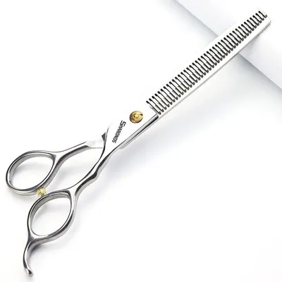 Haustier-Friseurschere 7,5 Zoll, Ausdünnschere, Edelstahl
